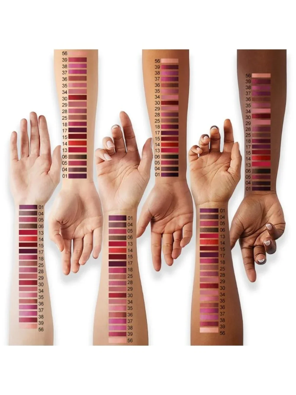 17#-Deep Red 2-in-1 Waterproof Long Lasting Double-Ended Matte Liquid Lipstick